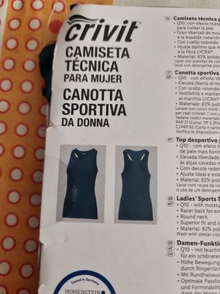 Camiseta técnica Crivit mujer S/36-38