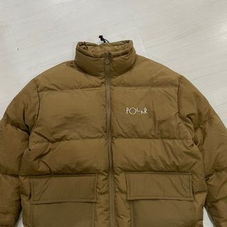 Chaqueta Polar Skate Co Puffer Pocket Marrón