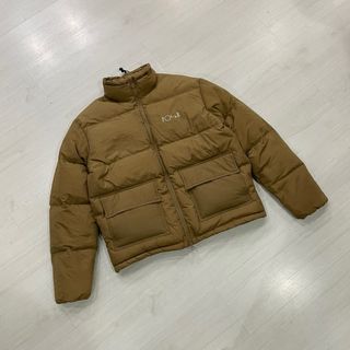 Chaqueta Polar Skate Co Puffer Pocket Marrón