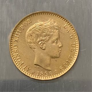 20 Pesetas Oro Alfonso XIII 1896