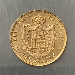 20 Pesetas Oro Alfonso XIII 1896