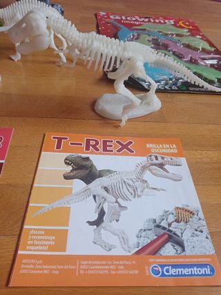 Lote de Dinosaurios liminosos y uno con movimiento