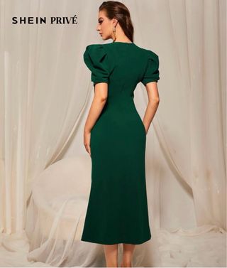 Vestido SHEIN verde talla M