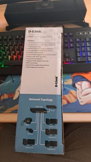 D-Link DGS-108 Switch Gigabit 8 Puertos
