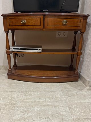 Mueble TV madera con cajones y balda