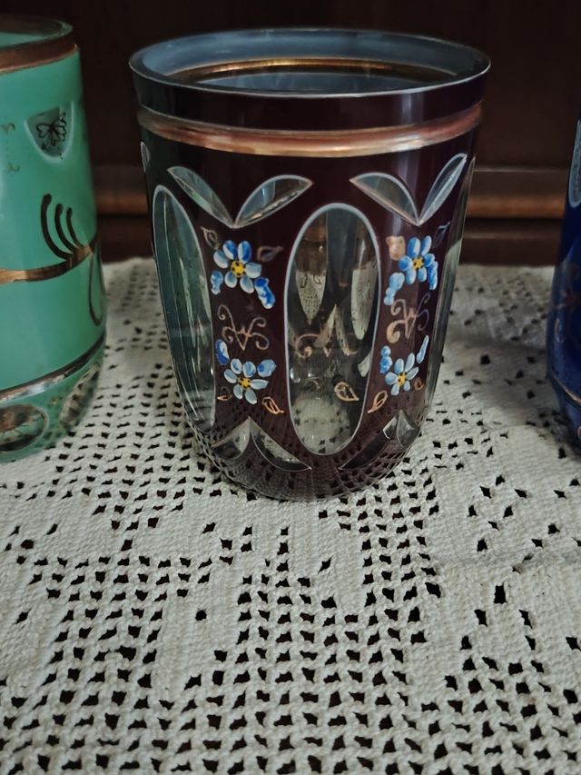 Bicchieri da collezione in vetro