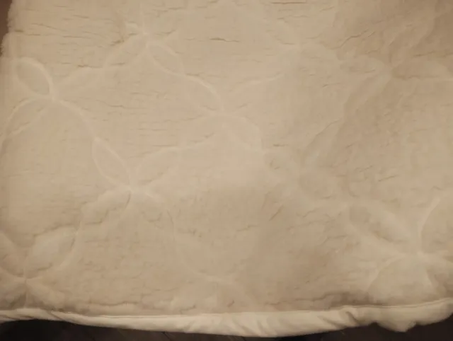 Coperta Lana Merino Beige/Bianco