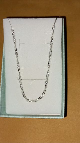 Cadena Cordón Plata de Ley 45cm