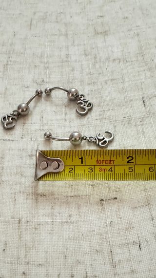 3 Piercing Ombligo OM SIN USAR