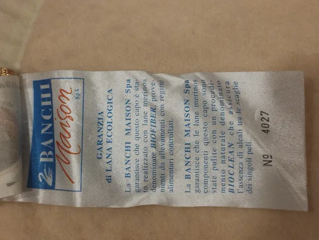 Coperta lana merinos beige