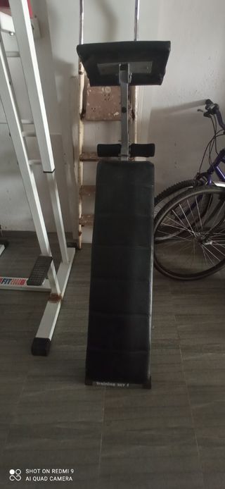 Conjunto maquinas de gimnasio 

