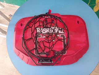 Canasta de Baloncesto Roja