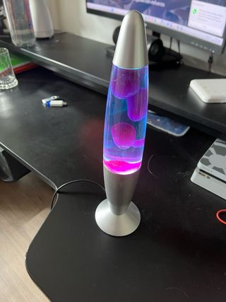 Lámpara Lava InnovaGoods Azul/Plateada