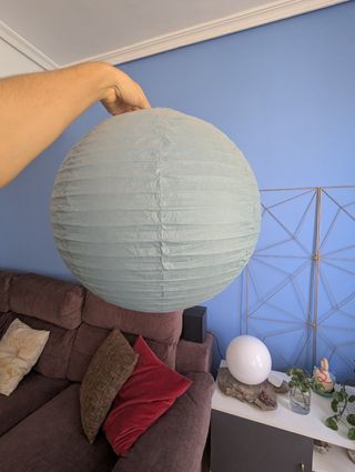 Lámpara de Papel Azul IKEA