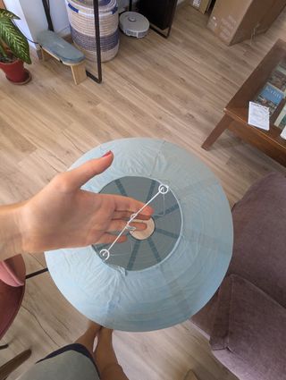 Lámpara de Papel Azul IKEA