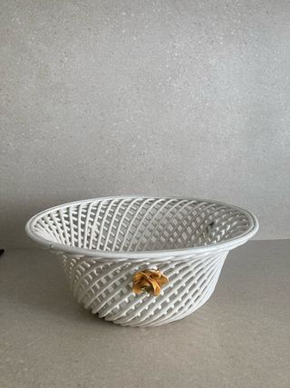 Frutero de porcelana antiguo