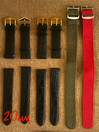 Lote 10 correas de reloj
