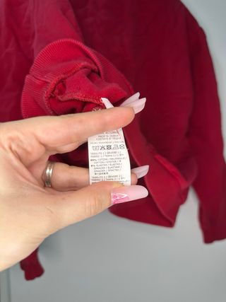 Felpa Moschino Rossa Taglia M