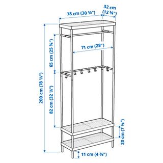 Perchero MACKAPÄR IKEA con zapatero