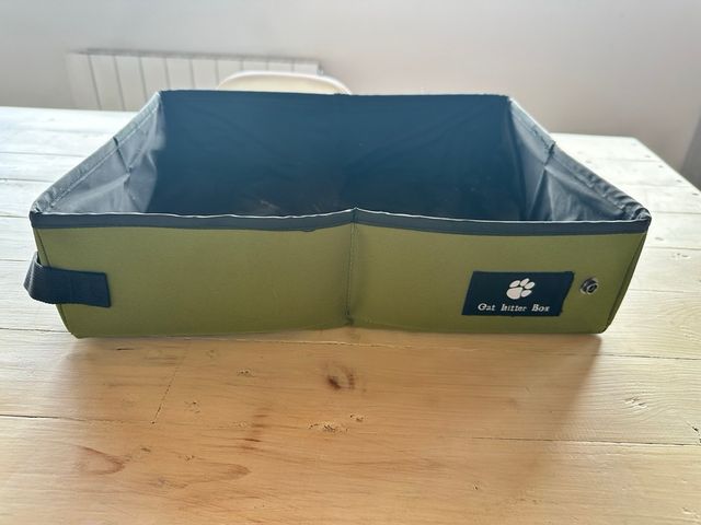 Arenero para gatos plegable