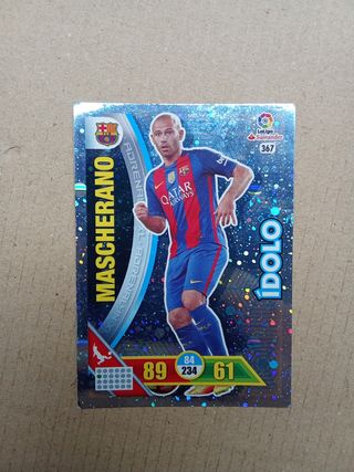 Cromo de Fútbol Mascherano FC Barcelona Adrenalyn