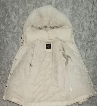Abrigo de invierno con pelo