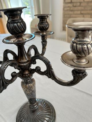 pareja candelabros