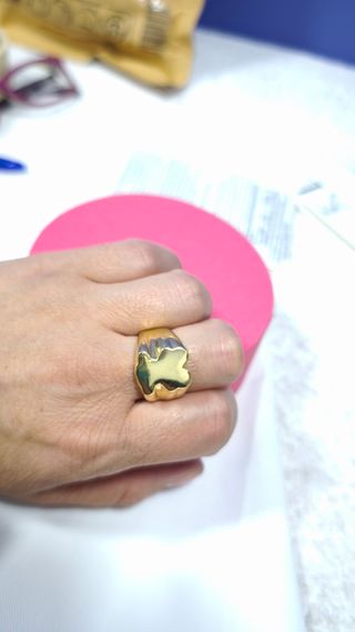 Anillo Sello Tous Dorado