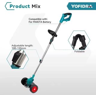 Desbrozadora Cortacésped YOFIDRA con  2 Baterías