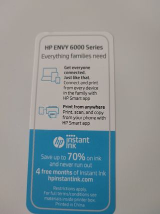 Impresora HP Envy 6030 + Cartuchos