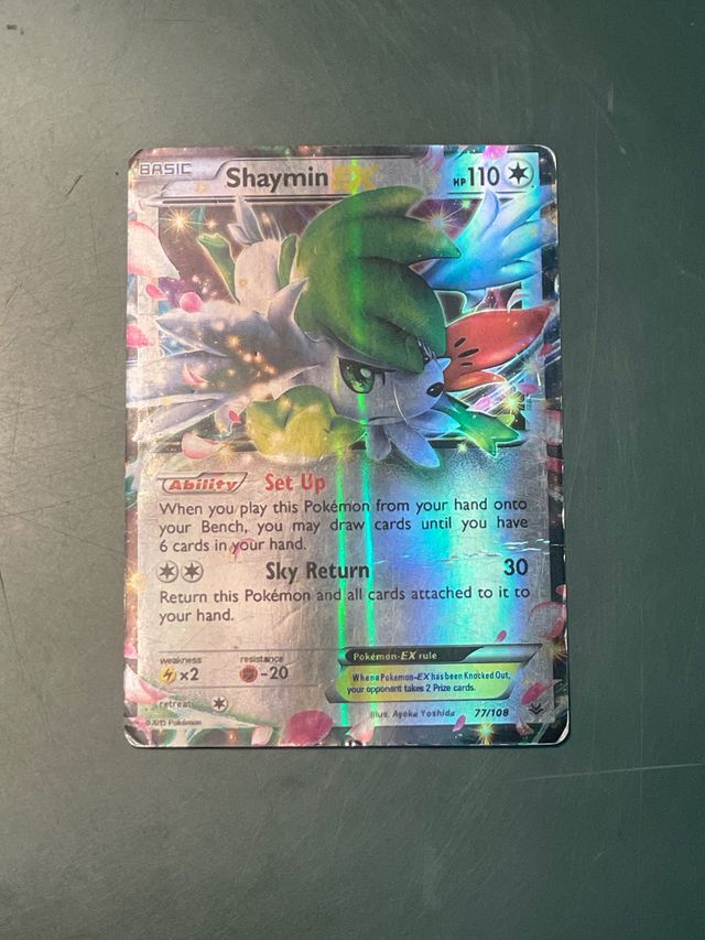 Carta Pokemon Shaymin EX 77/108