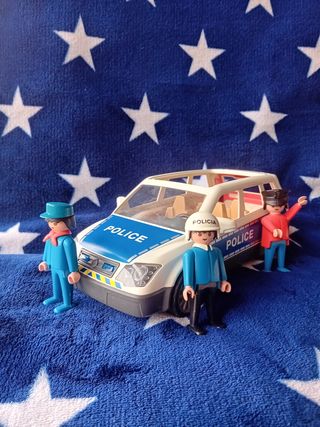 Carro Polícia Playmobil + 3 Figuras