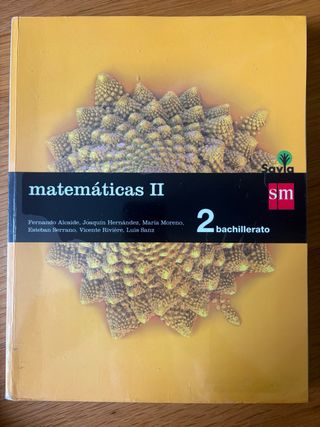 Matemáticas II. 2 Bachillerato. Savia