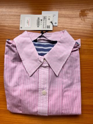 Camisa Zara rayas nudo