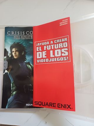 Crisis Core Final Fantasy VII PSP Caja y Manual