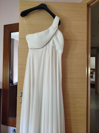 Vestido de fiesta pubilla blanco