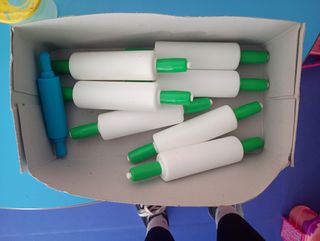 Amasadores infantiles de plástico
