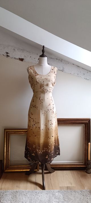 Vestido largo Vintage Marrón 🍂🍁