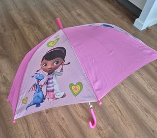 Paraguas Infantil Doctora Juguetes Disney Rosa