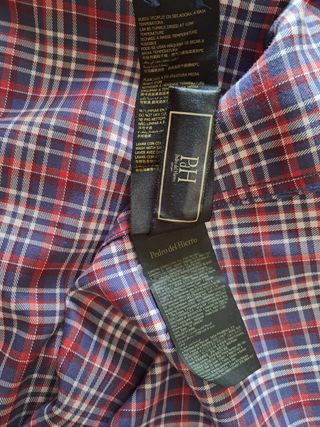 Camisa Pedro del Hierro cuadros azul y rojo