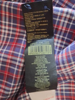 Camisa Pedro del Hierro cuadros azul y rojo