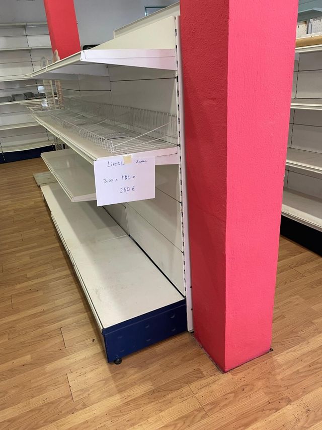 Estanterías metálicas para tienda