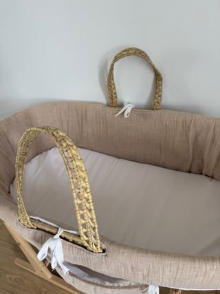 Moisés para bebé de mimbre