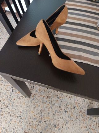 Zapatos de tacón mujer marrones