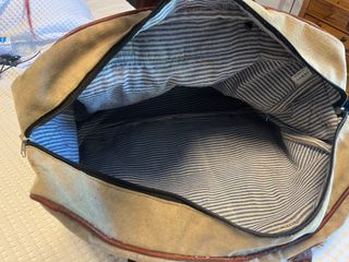 Bolso/cartera vintage marrón/caquis. Sin marca.
