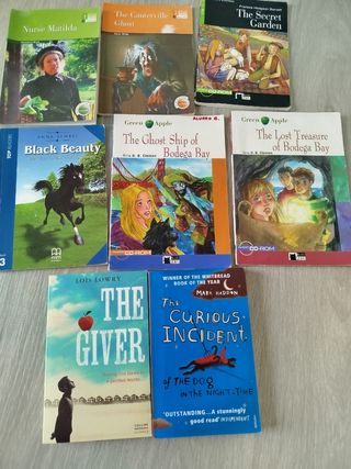Se vende cada libro de inglés a 5 euros.