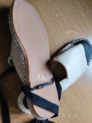 Alpargatas de esparto con lazo