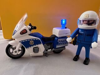 Playmobil Moto Policía con Figura