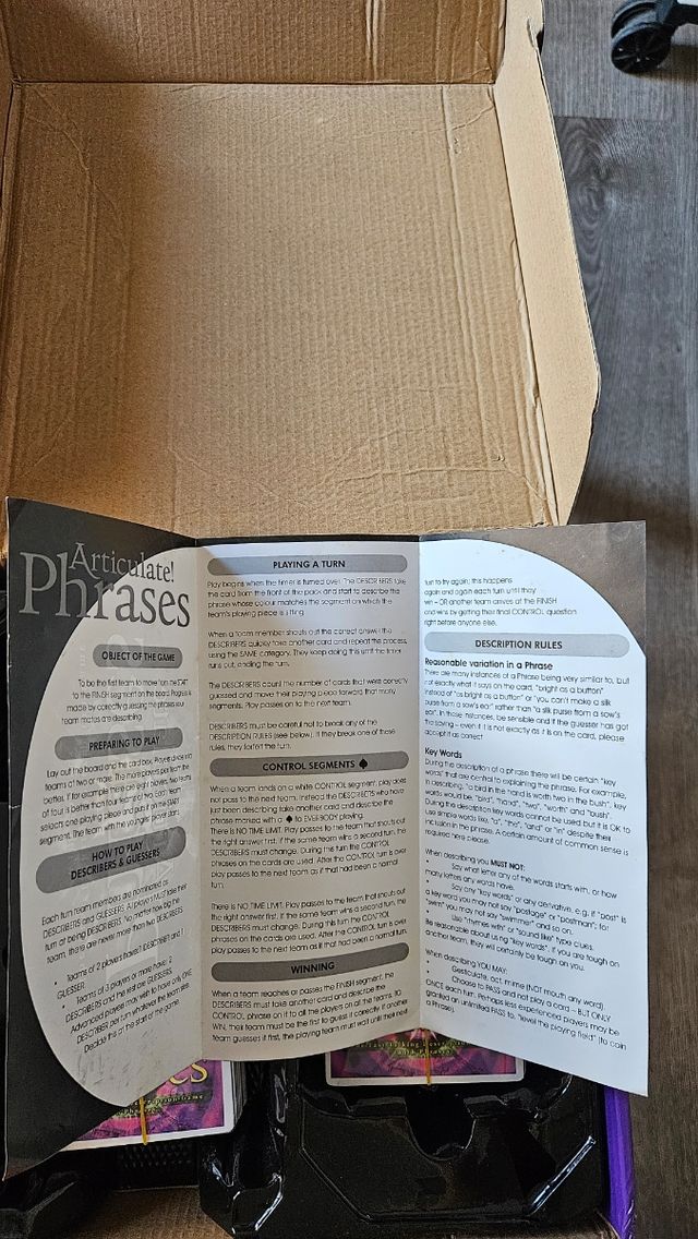 Articolato! Frasi in inglese per giochi da tavolo
