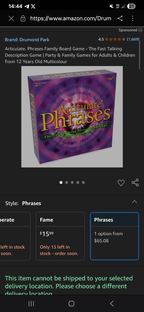 Articolato! Frasi in inglese per giochi da tavolo